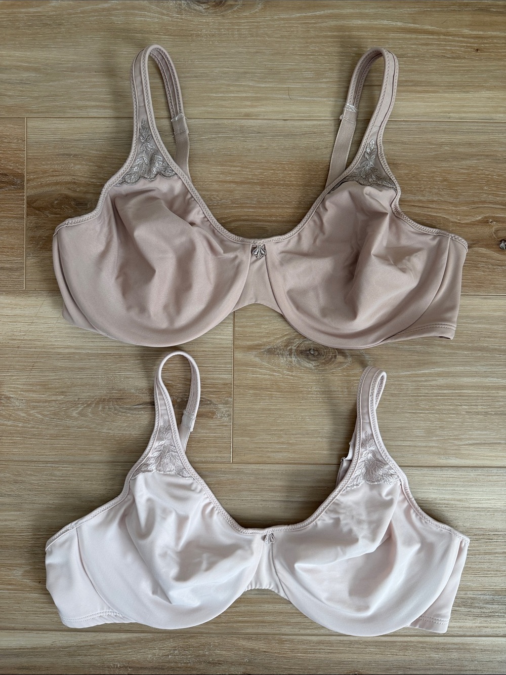 Bali Underwire Bra Duo in Blush and Light Pink Full Coverage 40C